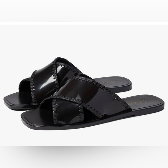 Jack Rogers Womens SLOAN X BAND Open Toe Slip On Slide Sandals SIZE 8 - Picture 2 of 2